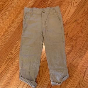 Janie and Jack boys linen khakis